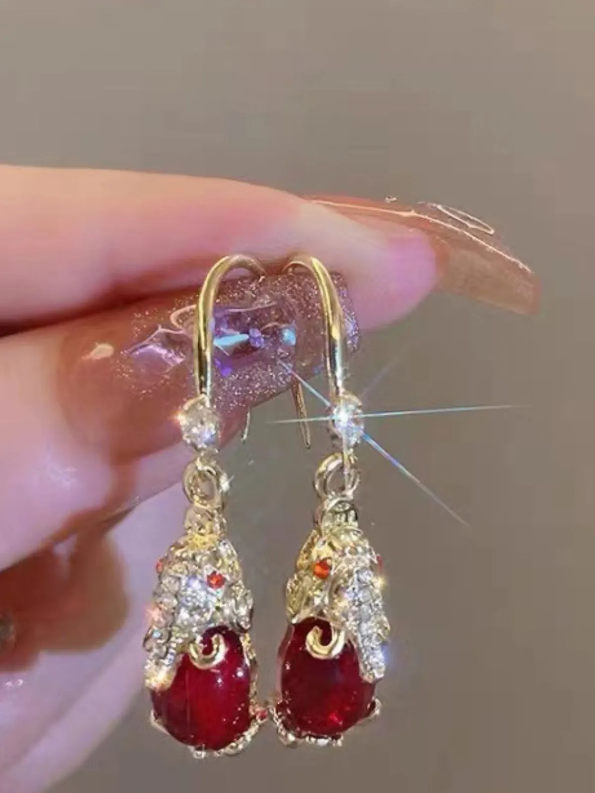 New Retro Stage Vintage Animal Alloy Earrings