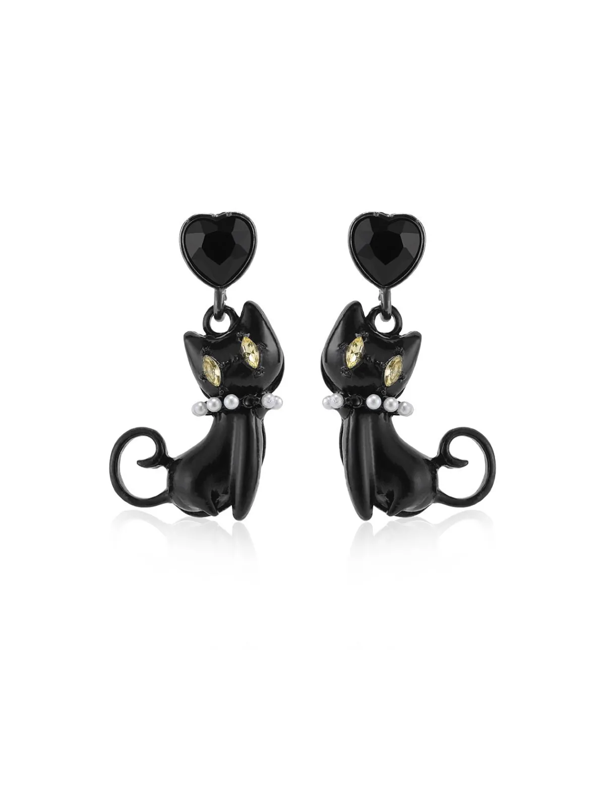 New Retro Stage Vintage Cat Halloween Stud Earrings