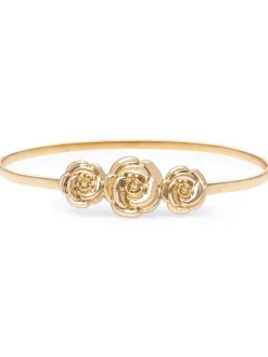 Hot Retro Stage Vintage Chic Gold Elastic Metallic Thin Belt