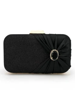 Discount Retro Stage Vintage Crystal Glitter Satin Clutch Bag