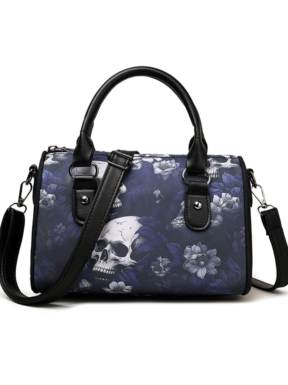 Outlet Retro Stage Vintage Floral Skulls Multipurpose Halloween Bag