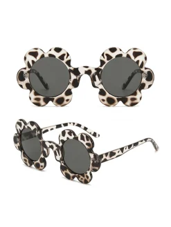 Discount Retro Stage Vintage Flower Border Frame Sunglasses