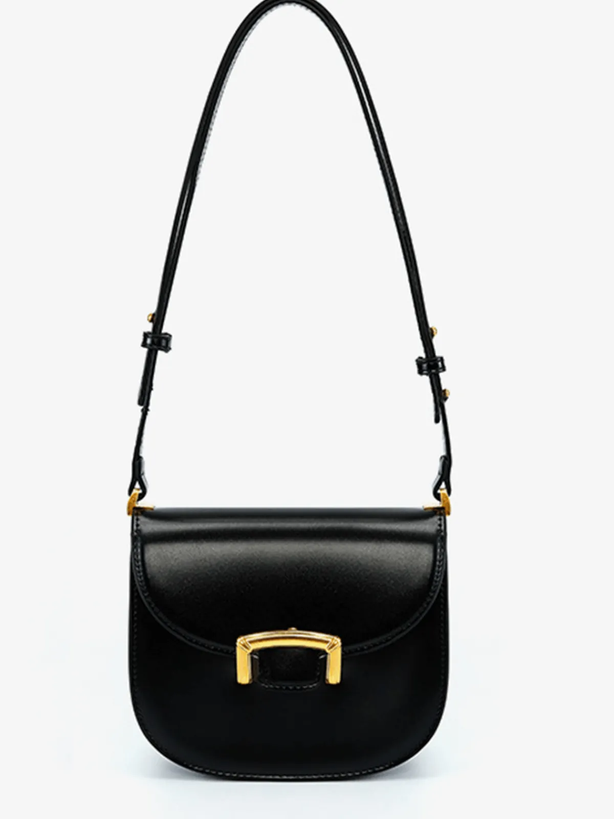 Online Retro Stage Vintage PU Leather Saddle Bag