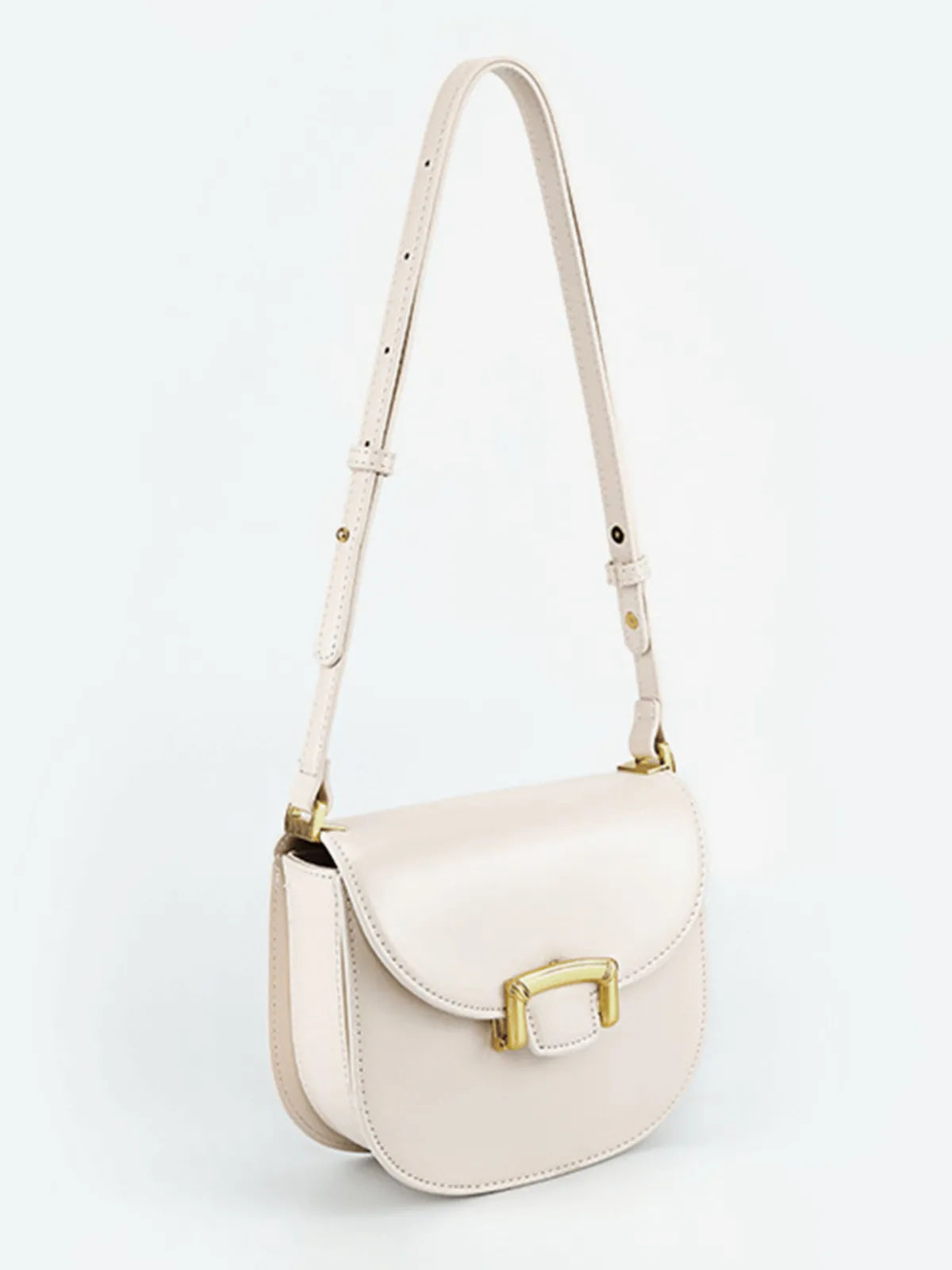 Online Retro Stage Vintage PU Leather Saddle Bag