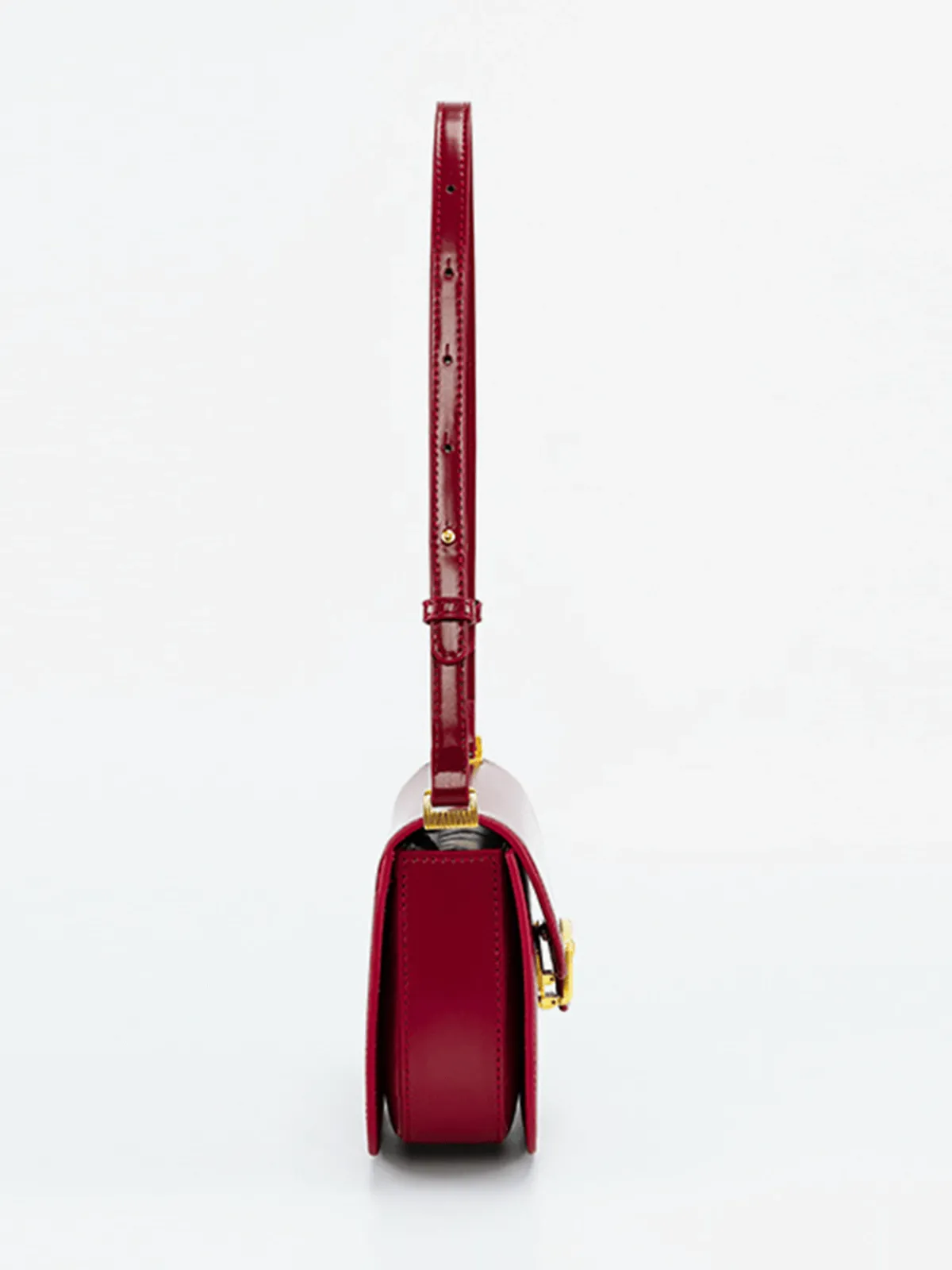 Online Retro Stage Vintage PU Leather Saddle Bag
