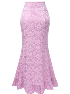 Clearance Retro Stage Vintage 1930s Punk Lace-Up Mermaid Skirt