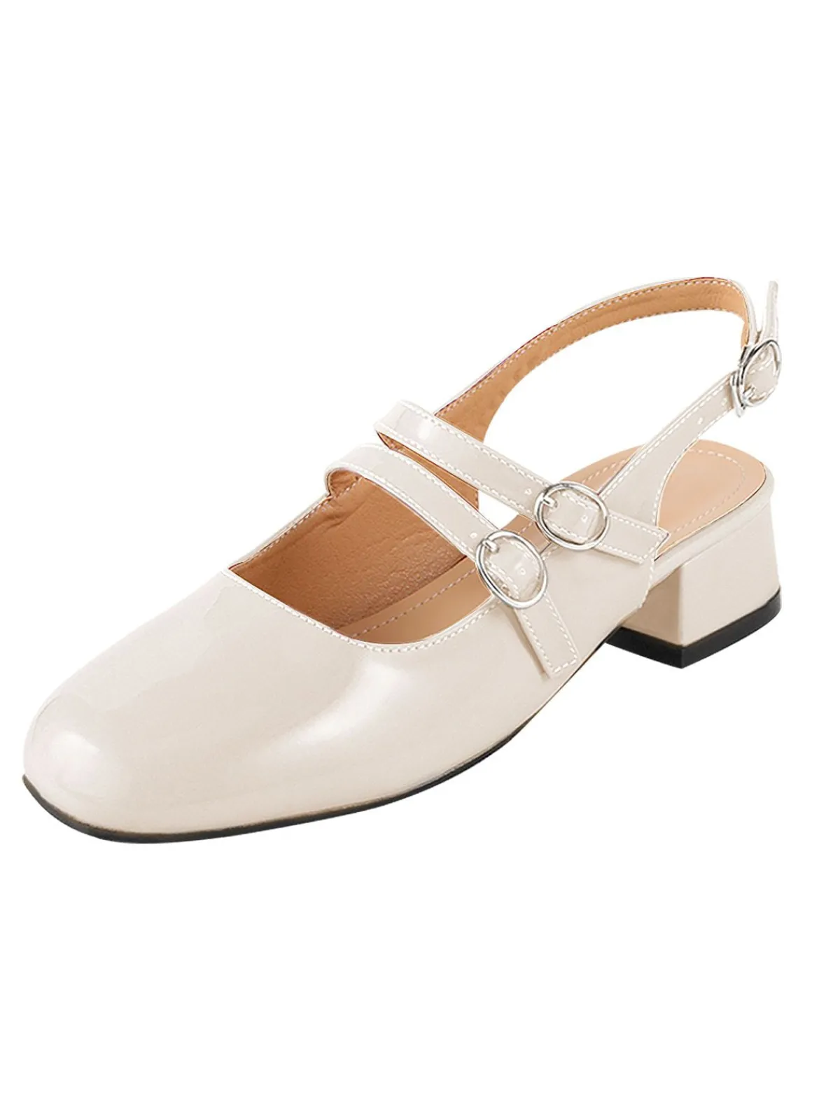 Hot Retro Stage Vintage Solid Mary Janes Shoes
