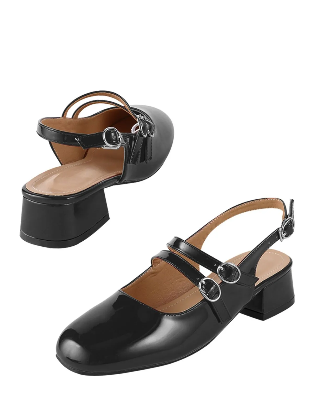 Hot Retro Stage Vintage Solid Mary Janes Shoes