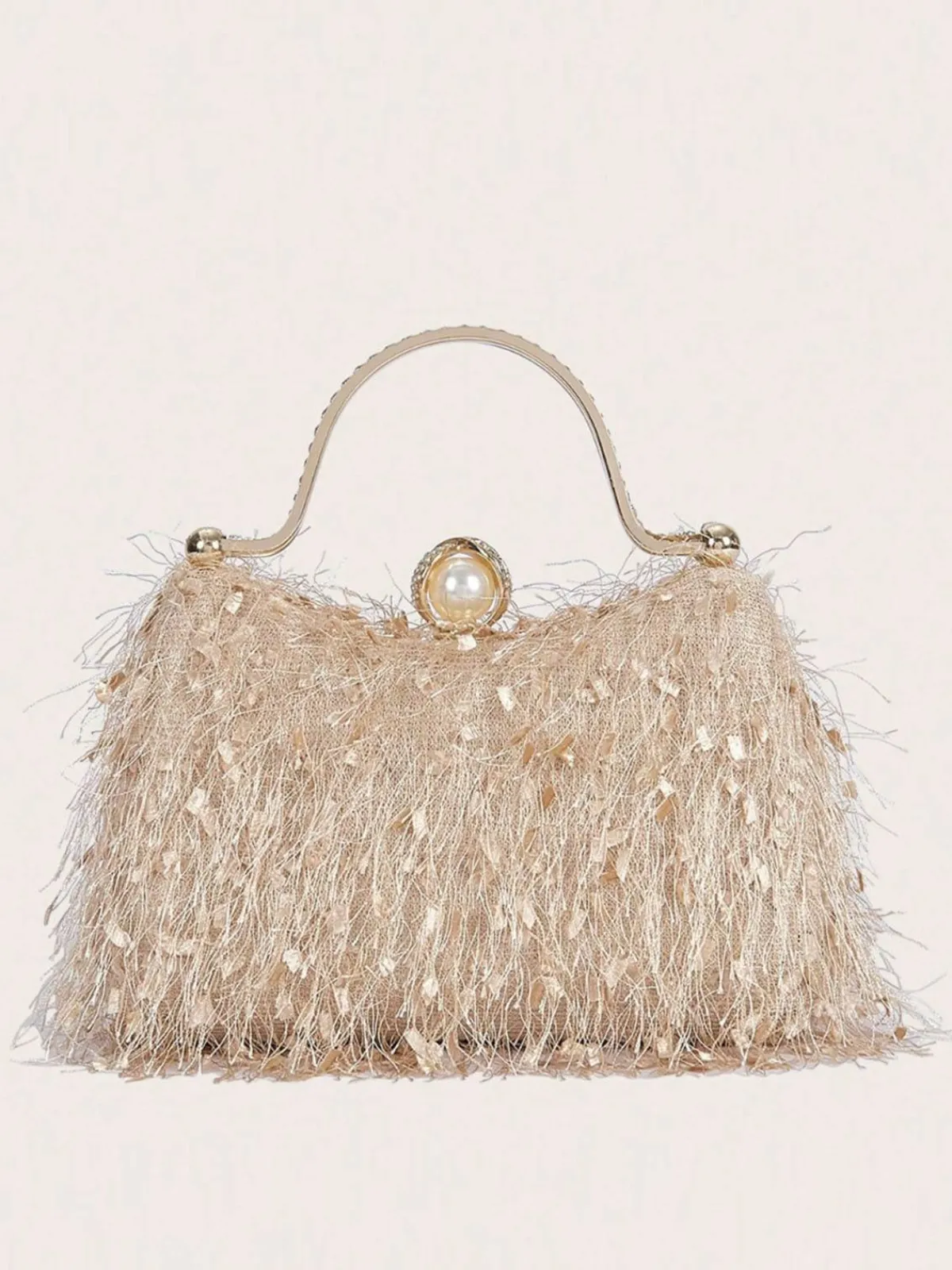 Fashion Retro Stage Vintage Tassel Evening Handle Bag