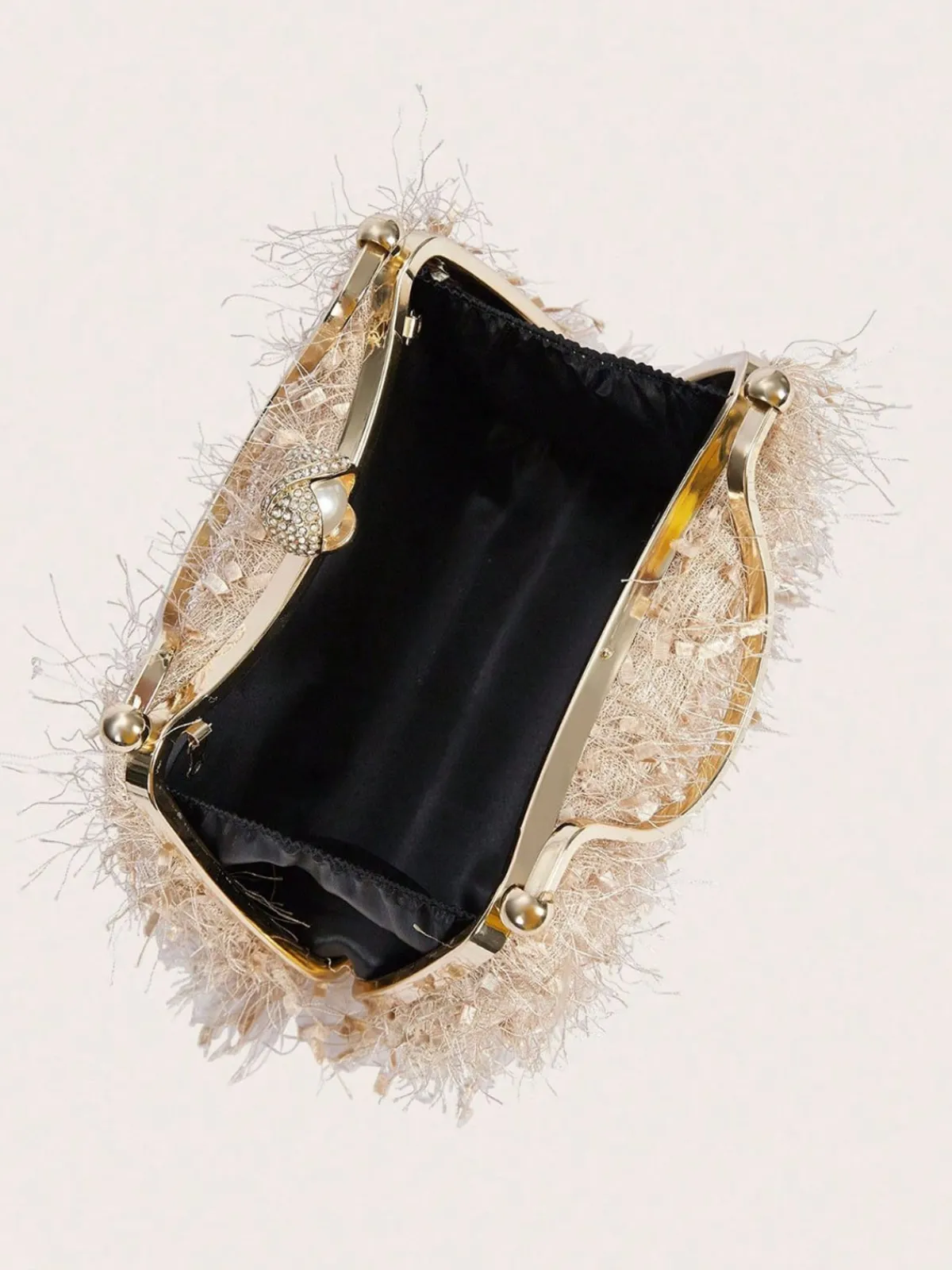 Fashion Retro Stage Vintage Tassel Evening Handle Bag