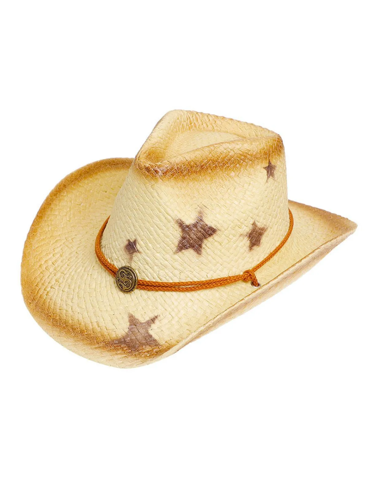 Hot Retro Stage Vintage Wide Brim Star Cowgirl Sun Hat
