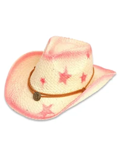 Hot Retro Stage Vintage Wide Brim Star Cowgirl Sun Hat
