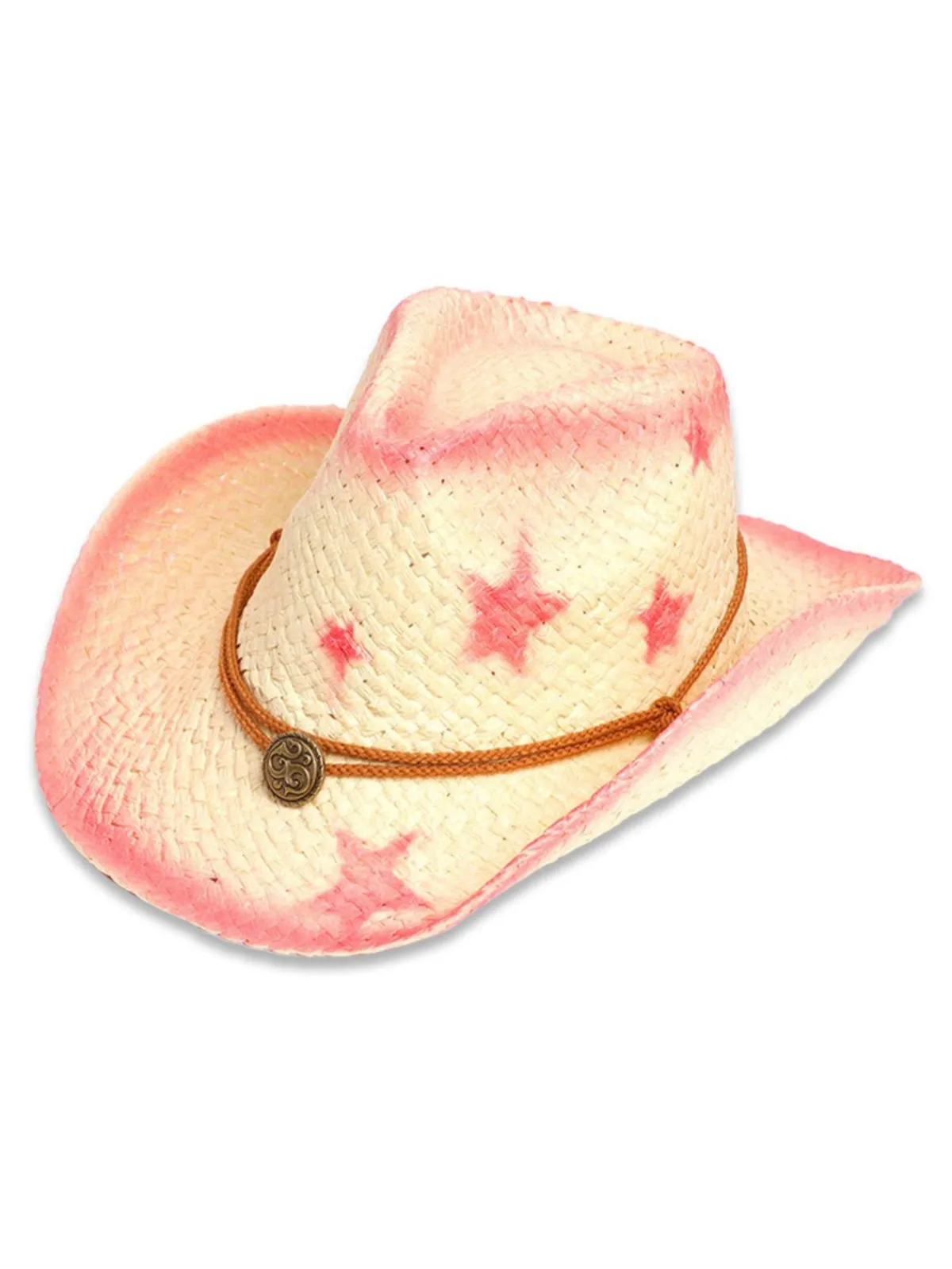 Sale Retro Stage Vintage Wide Brim Star Cowgirl Sun Hat