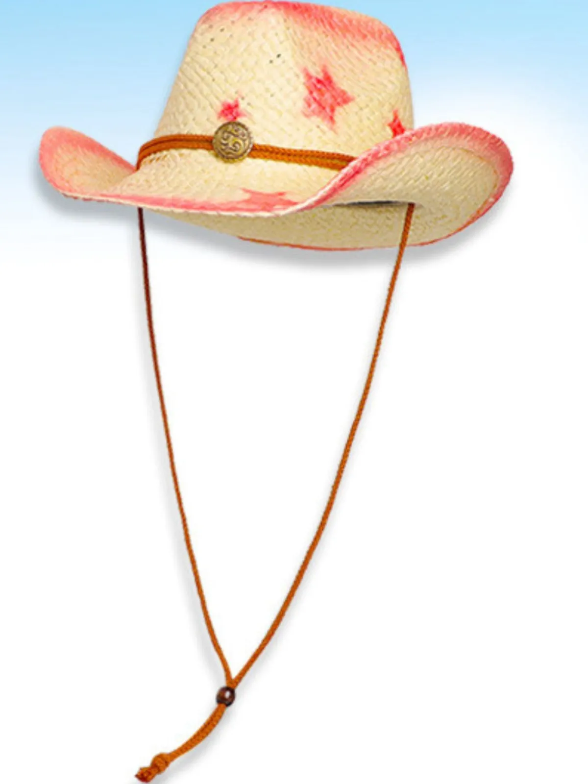 Sale Retro Stage Vintage Wide Brim Star Cowgirl Sun Hat