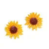 Outlet Retro Stage Vintage Yellow Sunflower Earrings