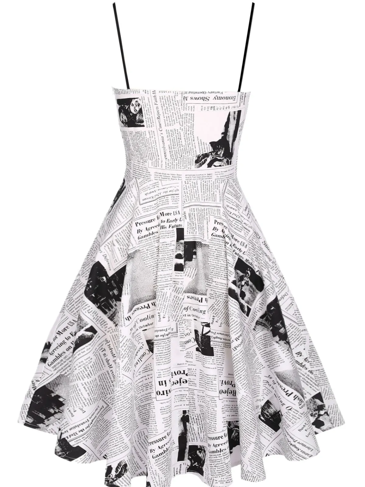Sale Retro Stage 1950s Bat Cape Swing Dress White