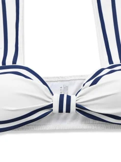 Outlet Retro Stage 1940s Navy Style Whale Swimsuit White