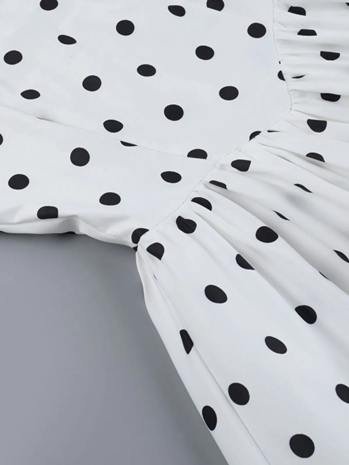 Best Retro Stage 1960s Polka Dots Halter Tutu Dress White