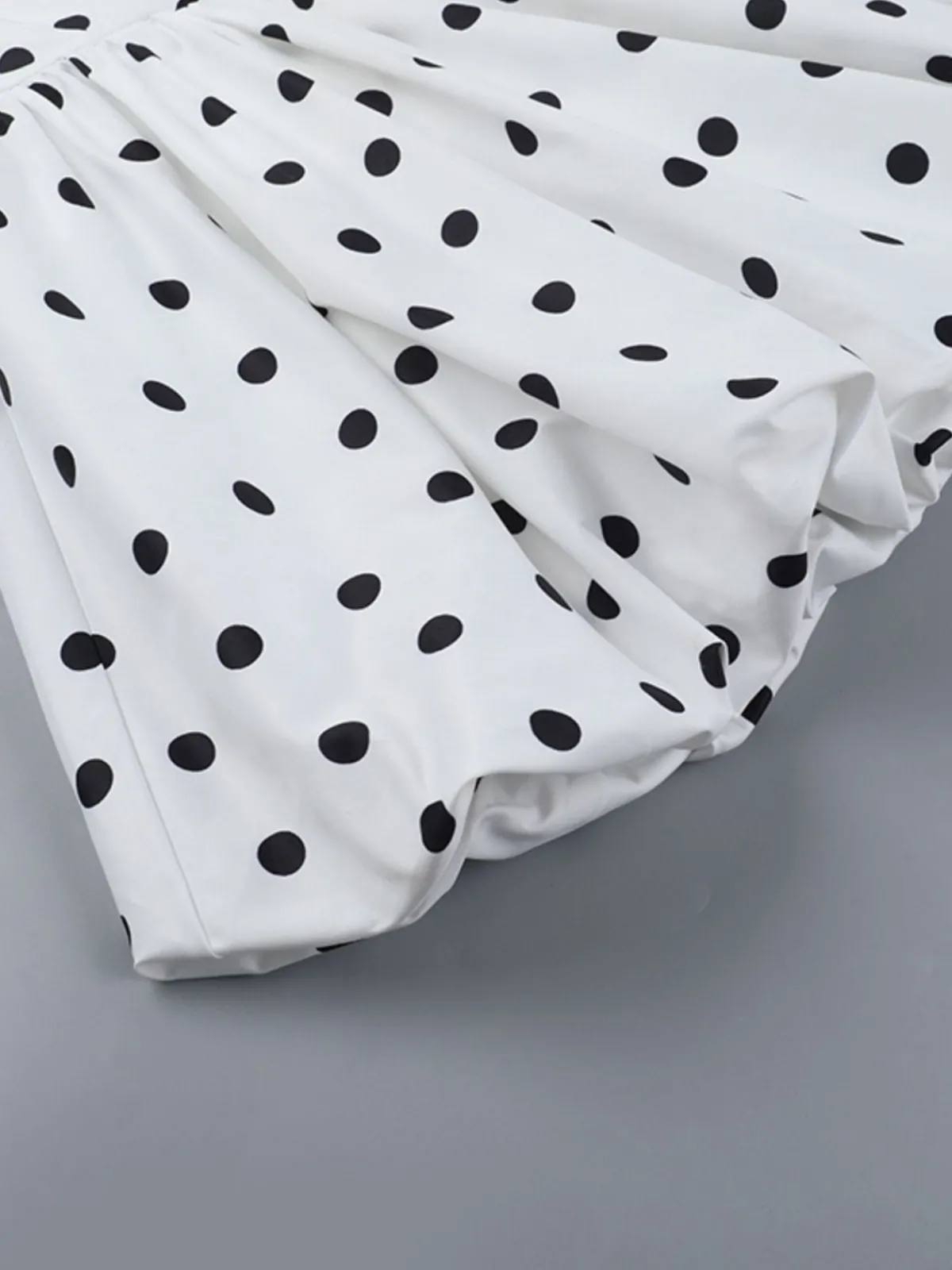 Best Retro Stage 1960s Polka Dots Halter Tutu Dress White
