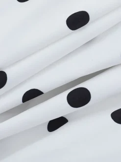 Best Retro Stage 1960s Polka Dots Halter Tutu Dress White