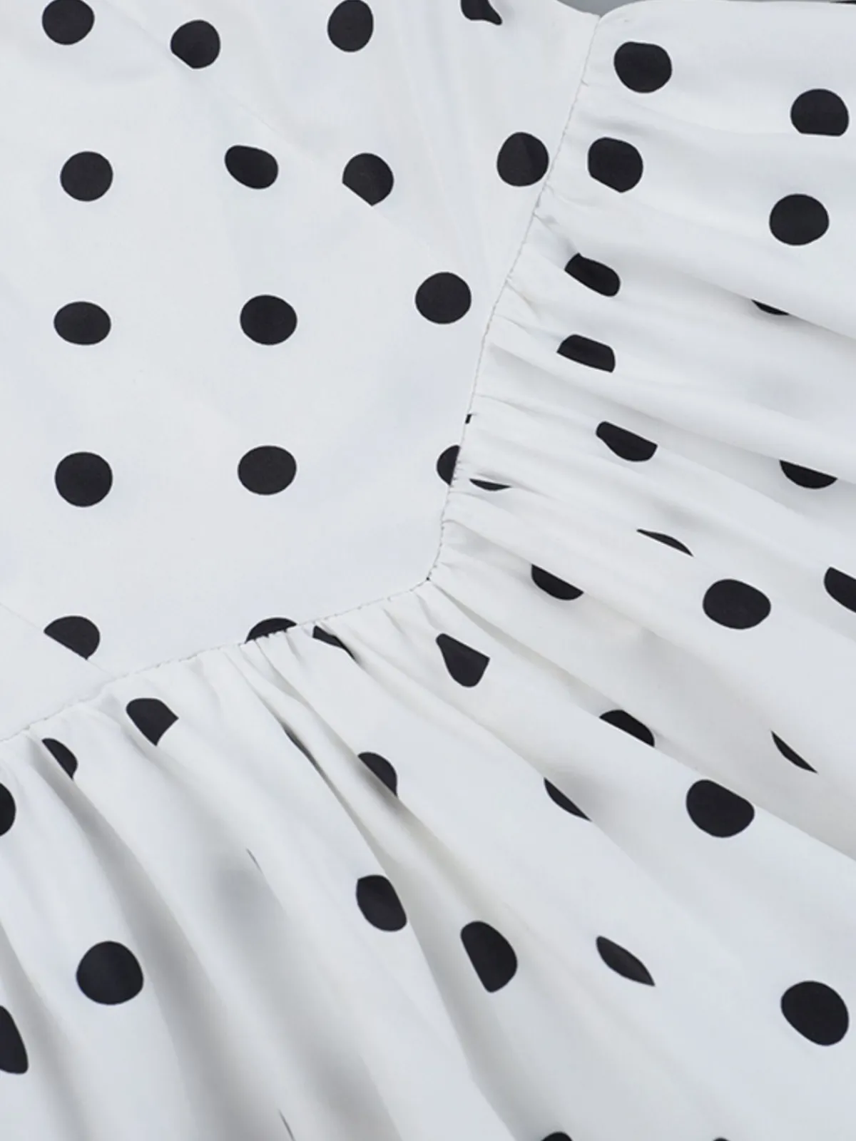 Best Retro Stage 1960s Polka Dots Halter Tutu Dress White