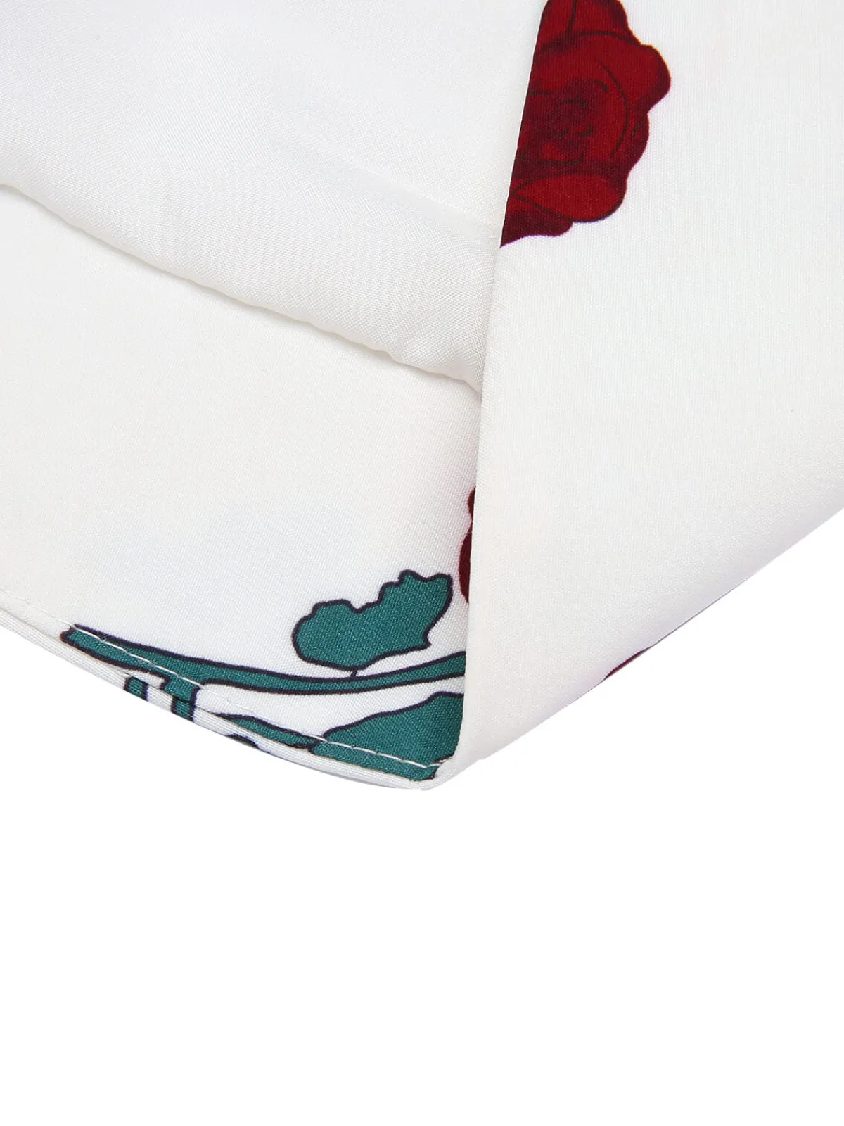 Clearance Retro Stage 1950s Roses Vintage Sleeveless Top White