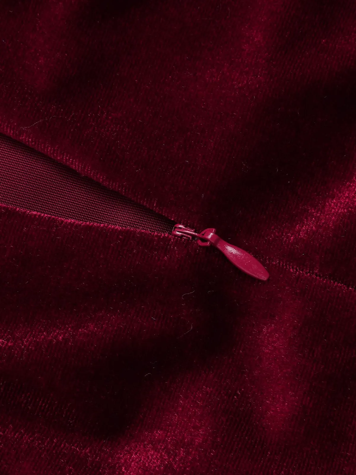 Clearance Retro Stage 1930s Beaded Velvet Sling Fishtail Dress Wine Red