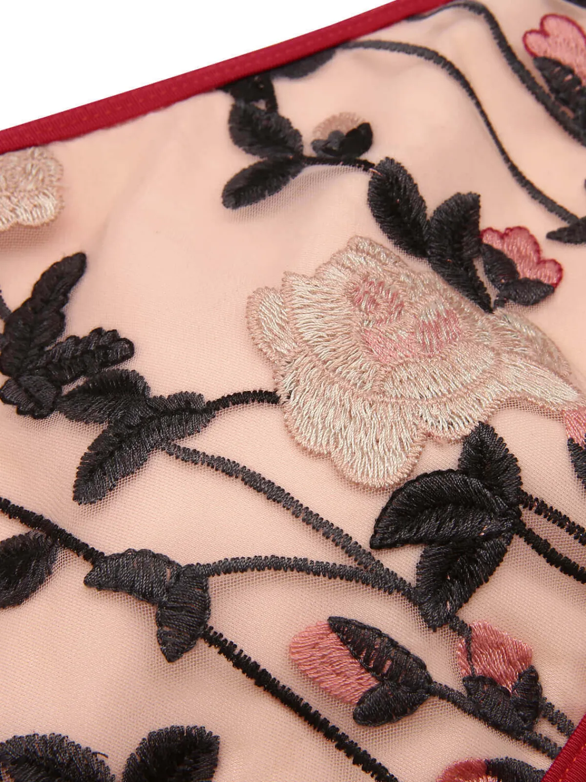 Best Retro Stage 1950s Floral Backless Swimsuit Wine Red