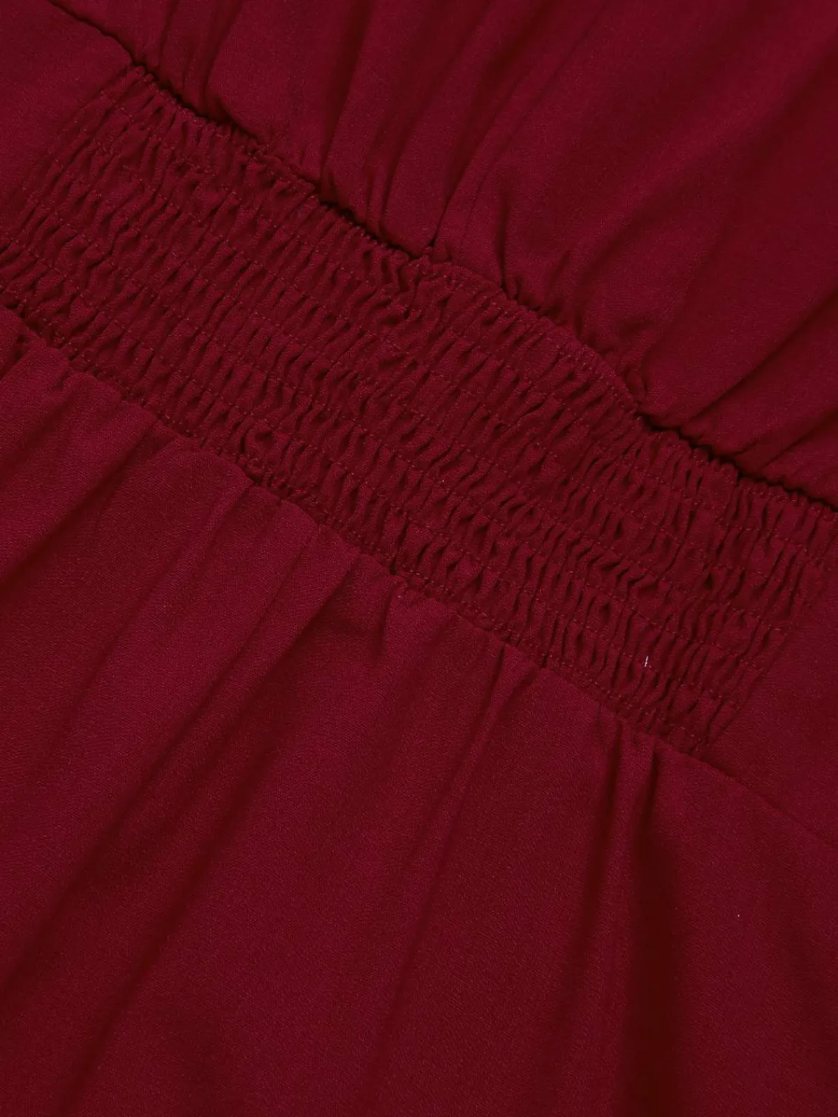 Discount Retro Stage 1960s Solid Side Slit Dress Wine Red