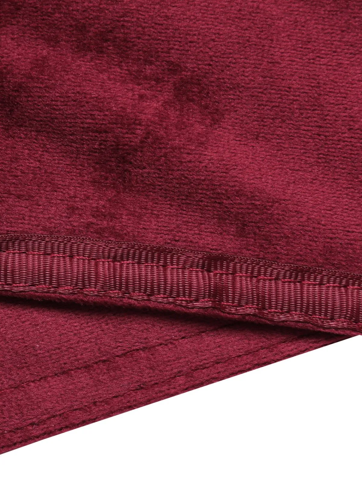 Fashion Retro Stage 1930s Solid Suede Lapel Long Coat Wine Red