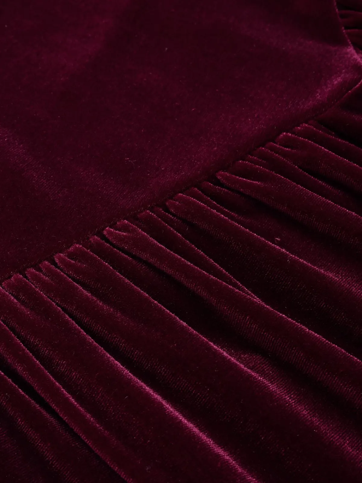 Discount Retro Stage 1950s Spaghetti Strap Velvet Nightgown Wine Red