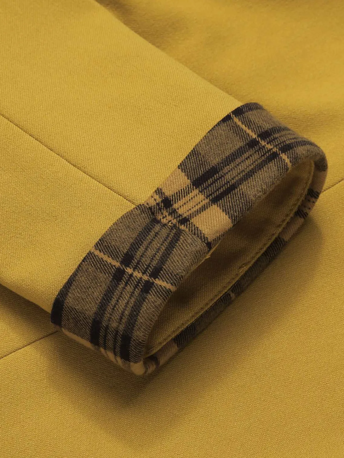 Fashion Retro Stage 1950s Solid Button Short Coat Yellow