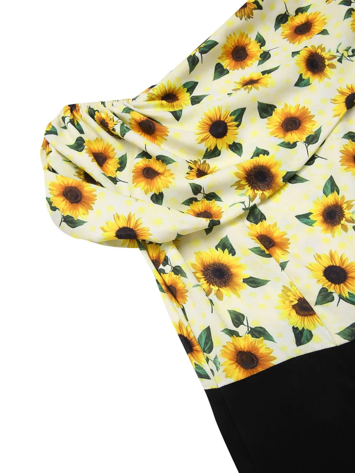 Best Retro Stage 1930s Sunflower Oblique Neck Jumpsuit Yellow